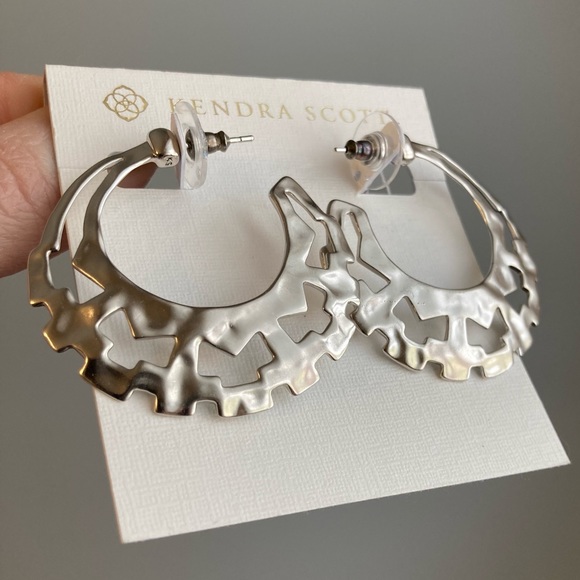 NWT - Shiva Hoop by Kendra Scott - Rhodium - Picture 5 of 6